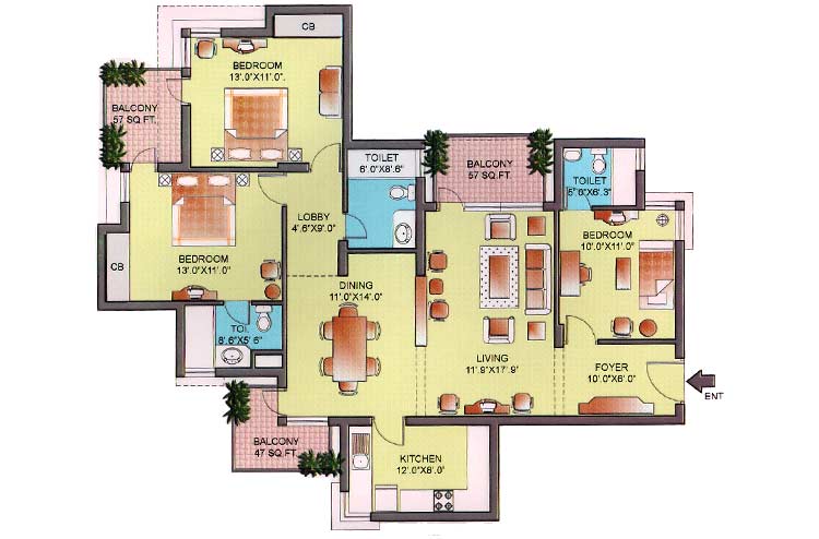 Orchid Petals Floor Plan