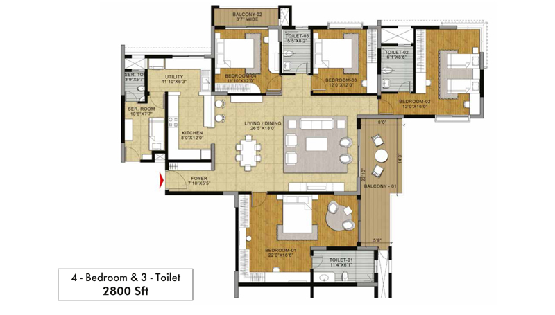 Salarpuria Sattva Greenage Floor Plan