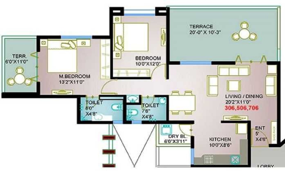 Nobles Palm One Floor Plan