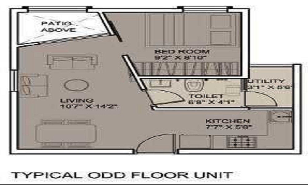 2 BHK+2T 391/sqft-saleable Sqft Apartment For Sale In XRBIA Hinjewadi In Hinjewadi Floor Plan