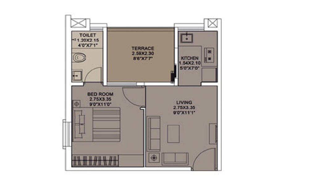 XRBIA Chakan Floor Plan