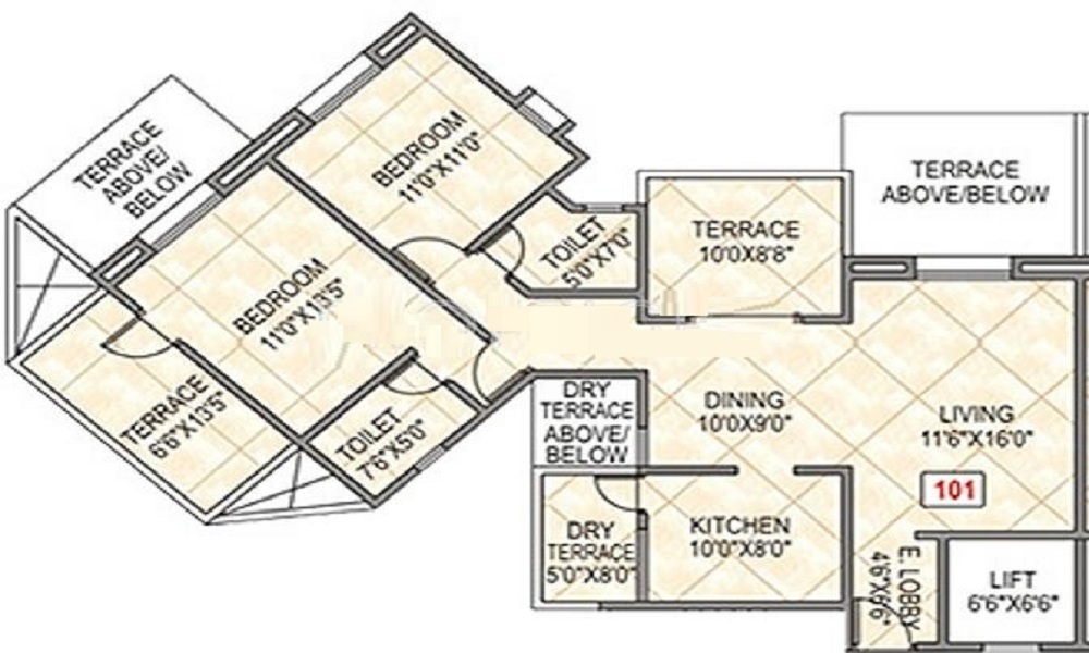 2 BHK+2T Flat for Sale in Baner, Pune
