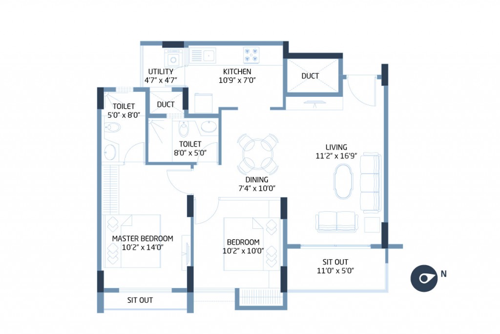 Goyal Orchid Footprints Floor Plan