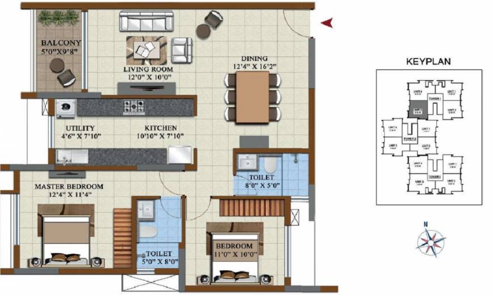 Salarpuria Sattva Opus Floor Plan