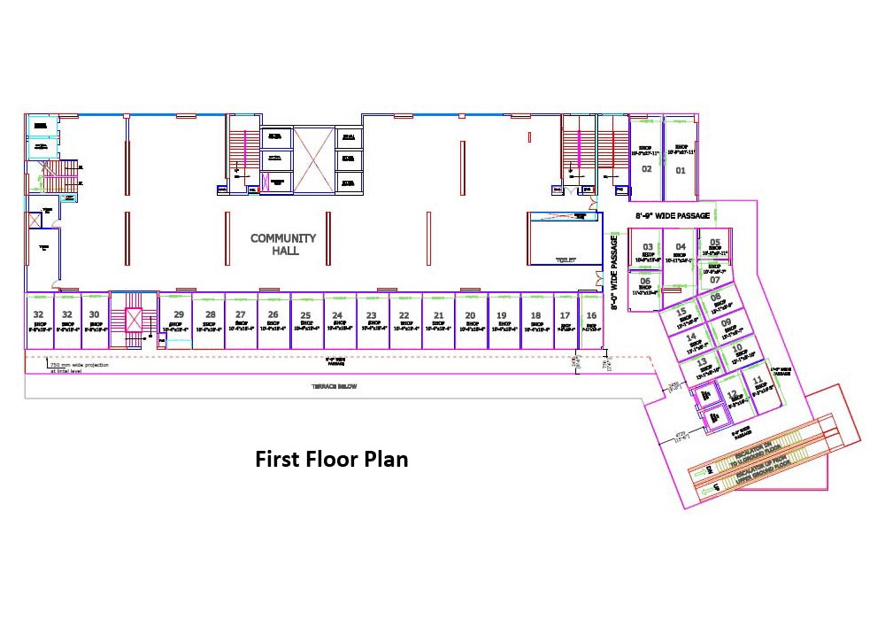 Supertech Eco Bazaar Floor Plan