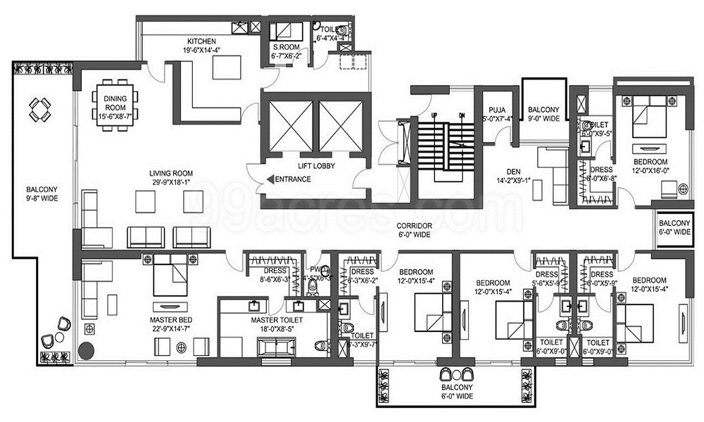 M3M ST Andrews Floor Plan