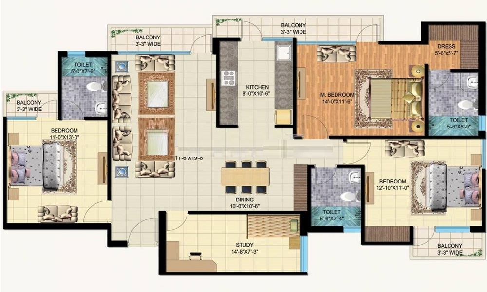 Aditya Royal Heights Floor Plan