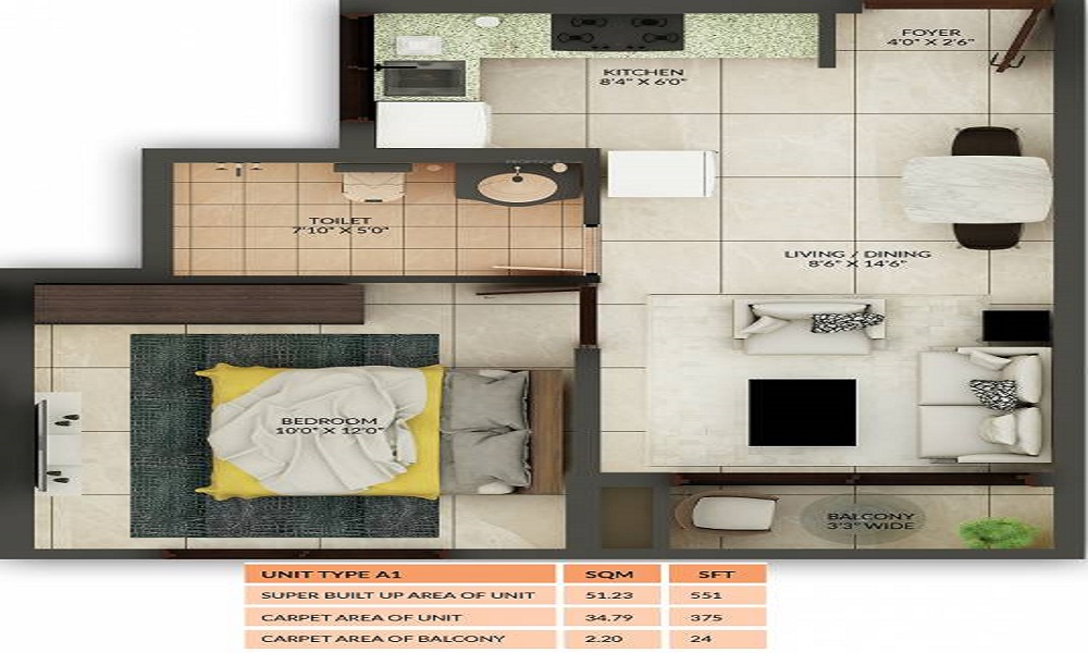 Salarpuria Sattva Misty Charm Floor Plan