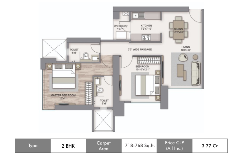Piramal Mahalaxmi Floor Plan