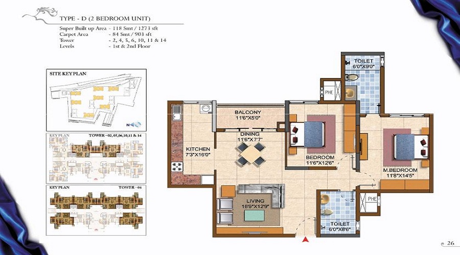 Prestige Royale Gardens Floor Plan