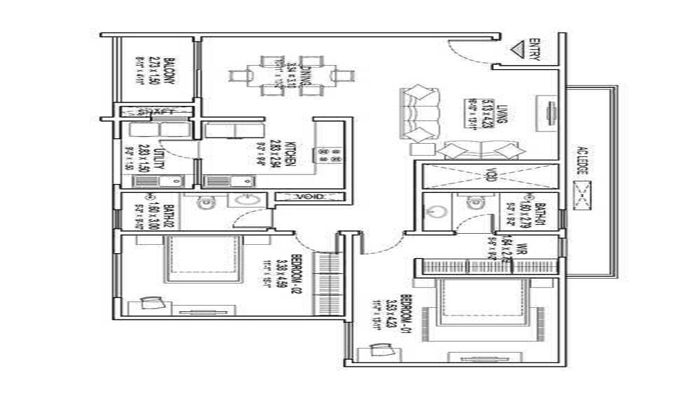 Sobha HRC Pristine Floor Plan