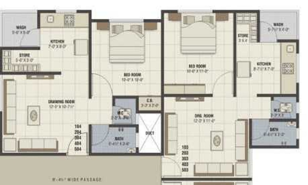 Devam Residency Floor Plan