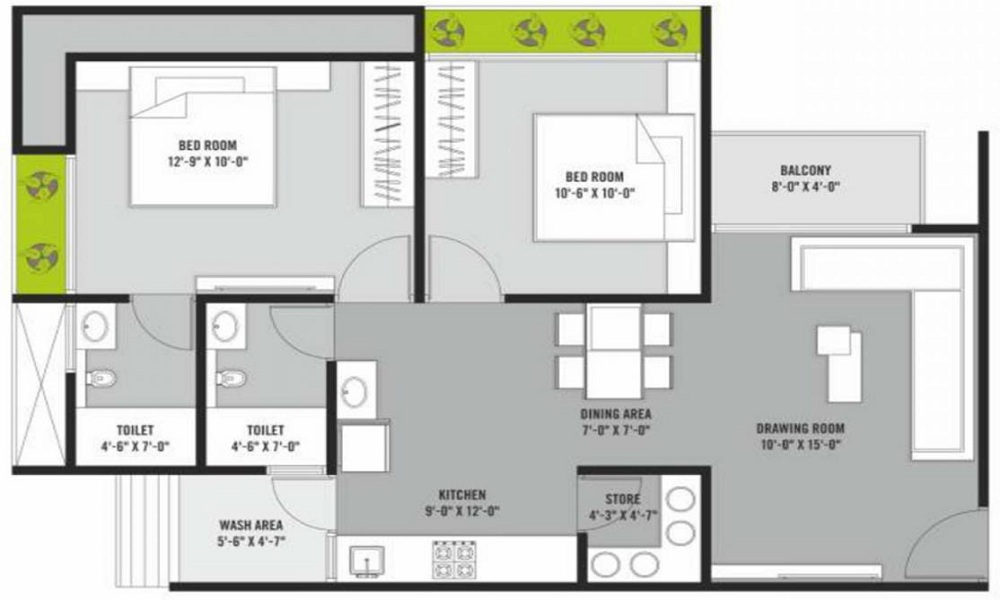 B Kesar Alanta Floor Plan