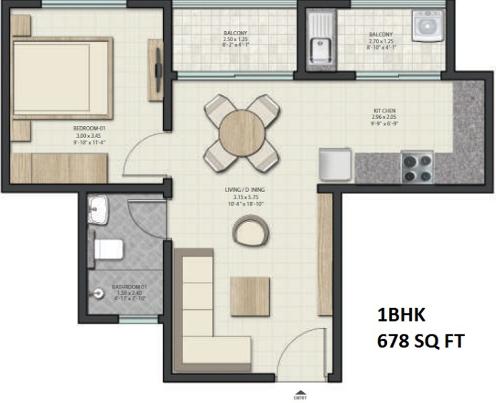Sobha Dream Gardens Phase 1 Floor Plan