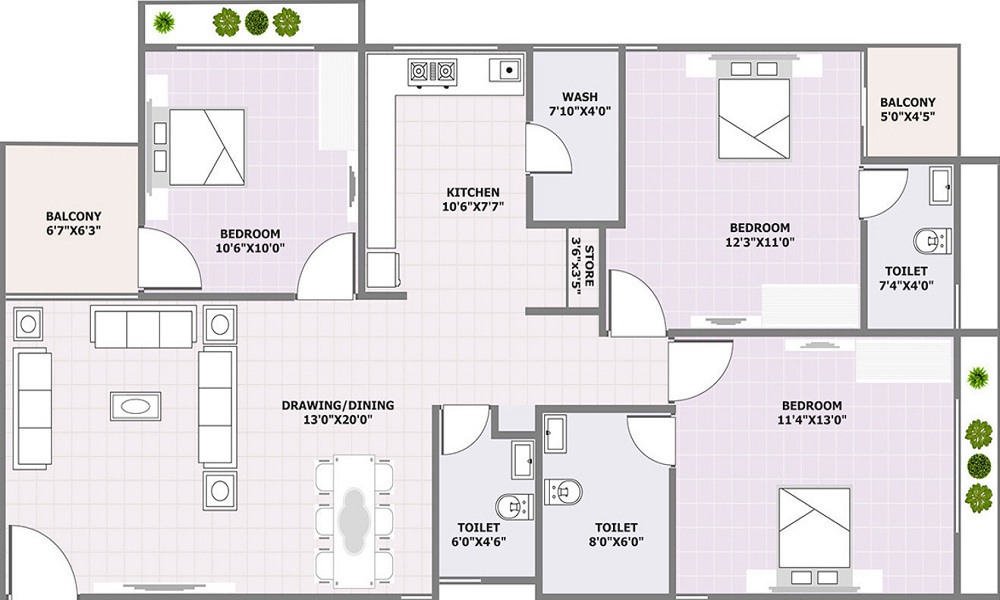 Golden Swarnim Stone Floor Plan