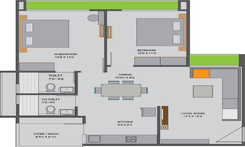 Siddhi Aarohi Elysium Floor Plan