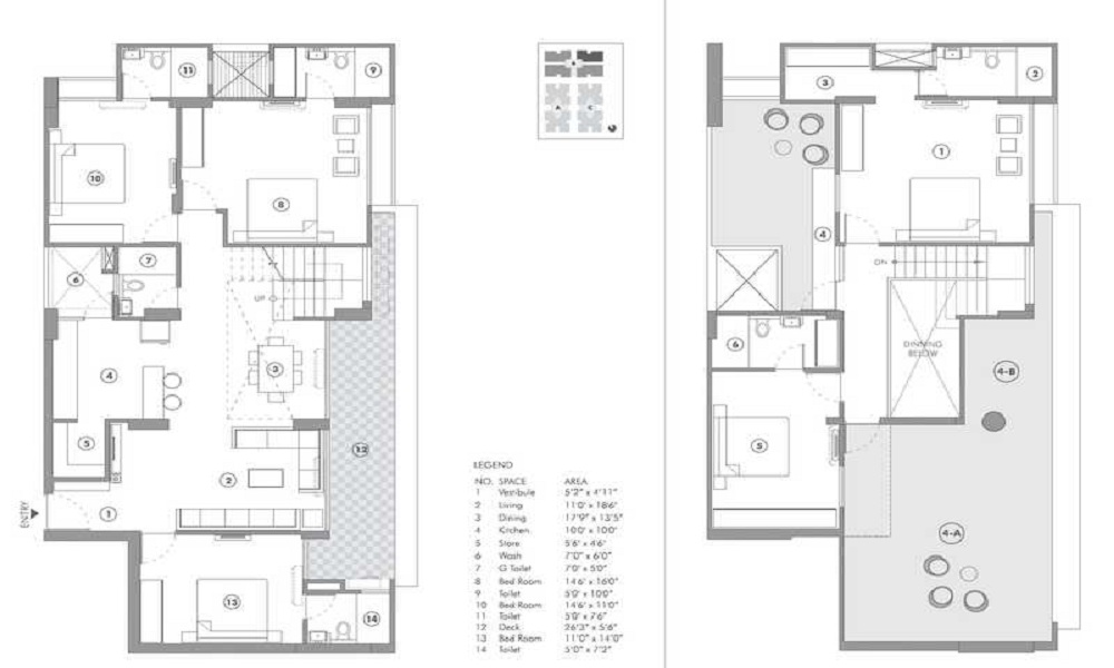 4 BHK+4T 2425/sqft-saleable Sqft Apartment For Sale In Sun Sky Park In Iscon Ambli Road Floor Plan
