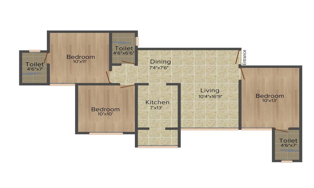 Goyal Orchid Divine Floor Plan