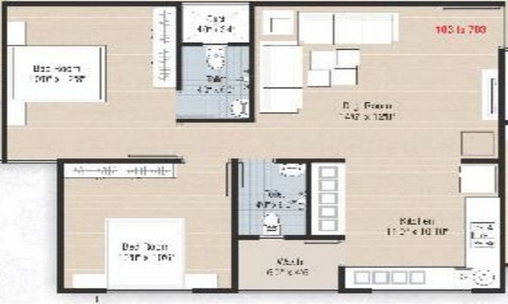 Shiv Pratham Luxuria Floor Plan