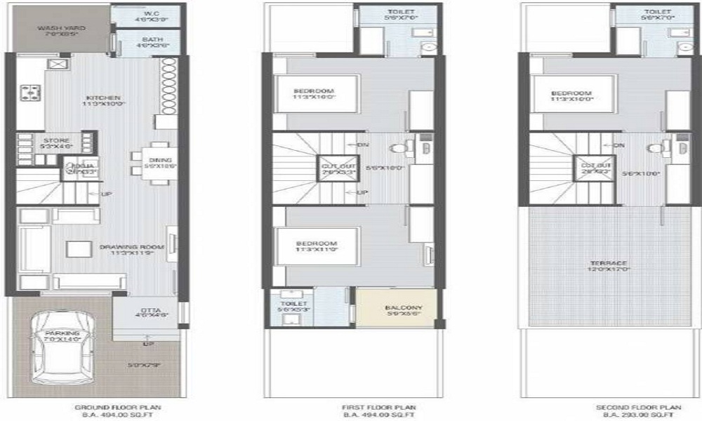 Trijal Bijal Homes Floor Plan