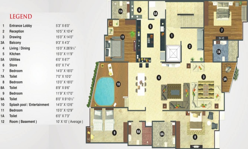 Tirth Silver Castle Floor Plan