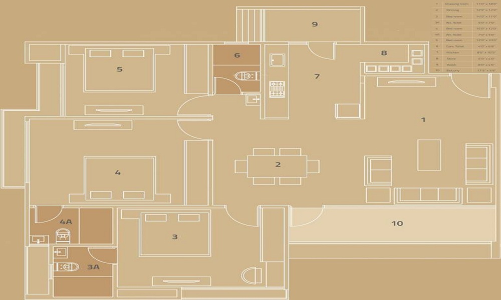 Sampad Woods Floor Plan