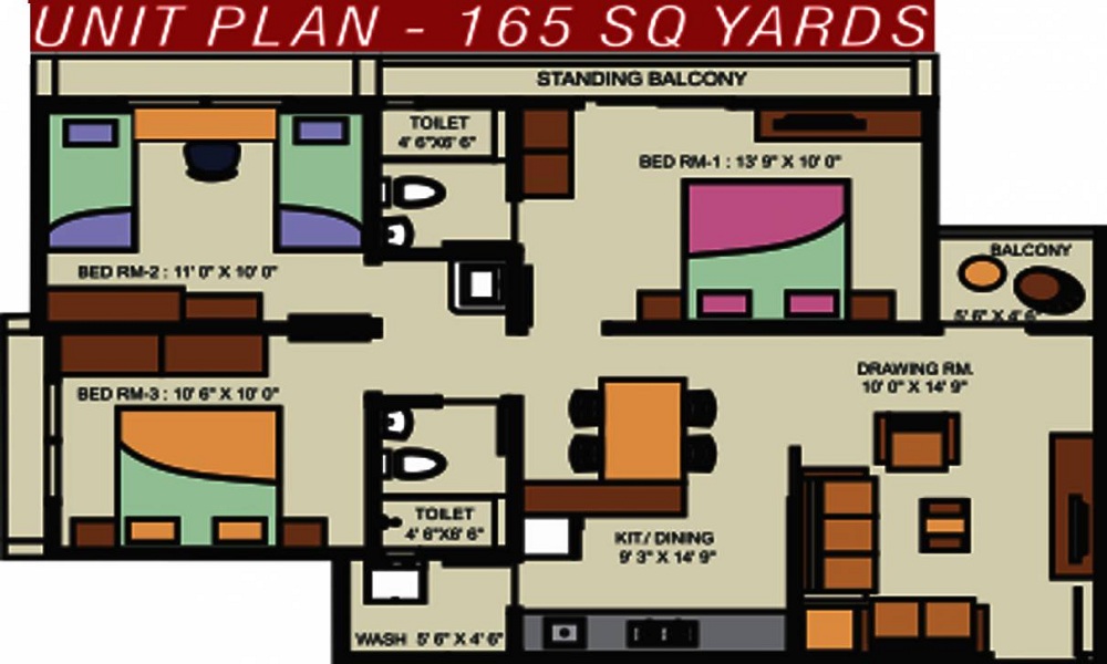 Nidhi Kuber Heights Floor Plan