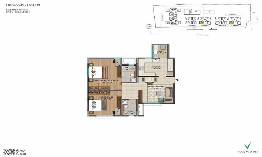 Vaswani Menlo Park Floor Plan