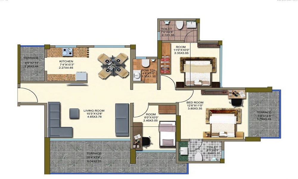 Kanakia Cyprus Floor Plan