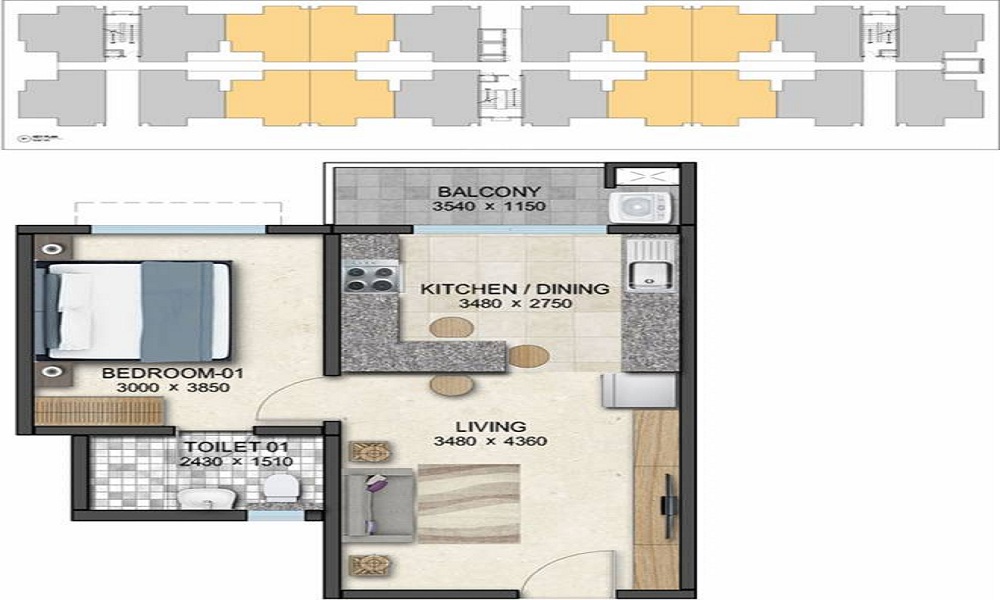 Sobha Palm Springs Floor Plan