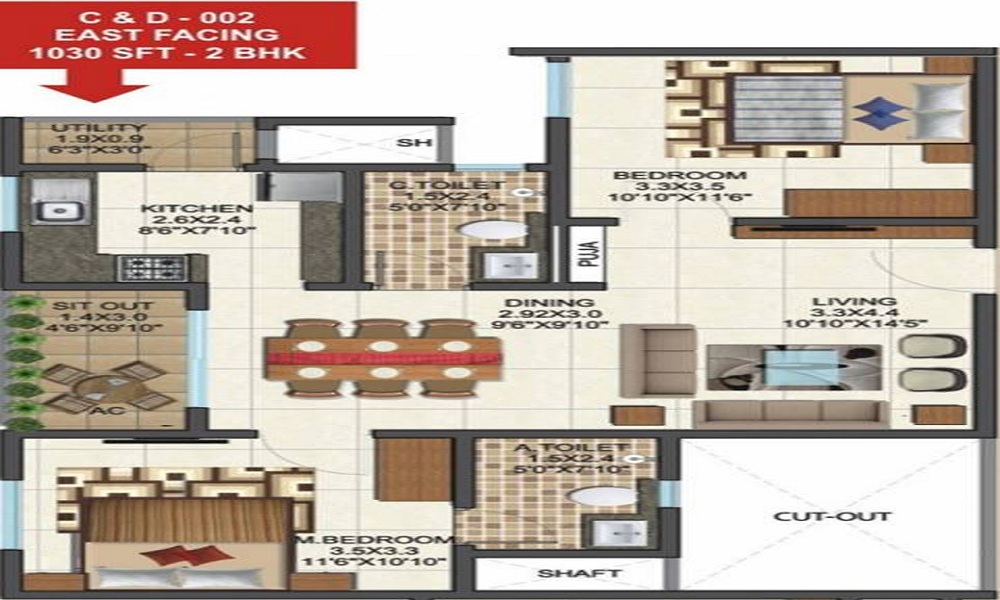 Sai Ultima Floor Plan