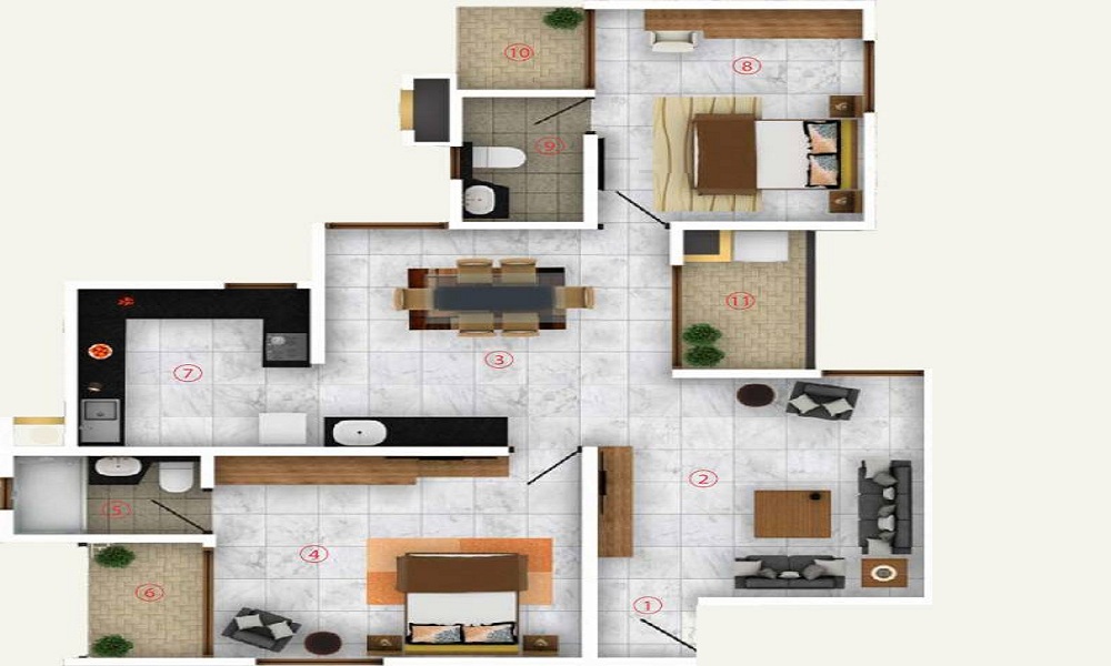 Aratt Cityscape Apartment Floor Plan