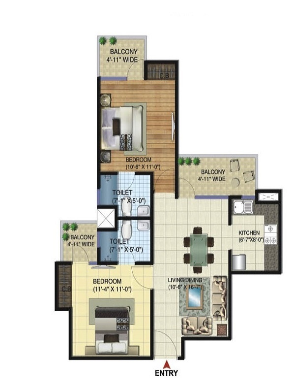 Amrapali Twin Towers Floor Plan