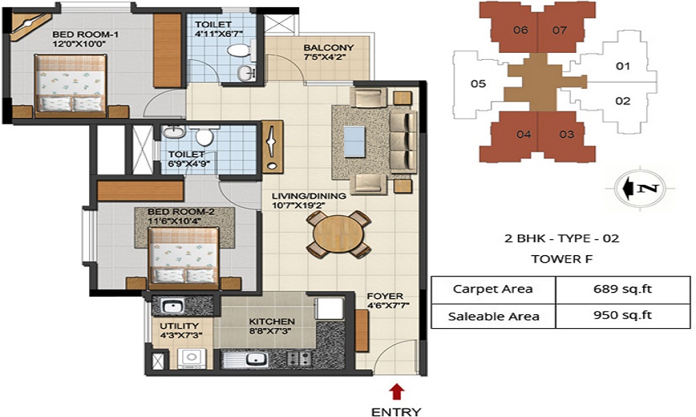 Ozone Urbana Aqua Floor Plan