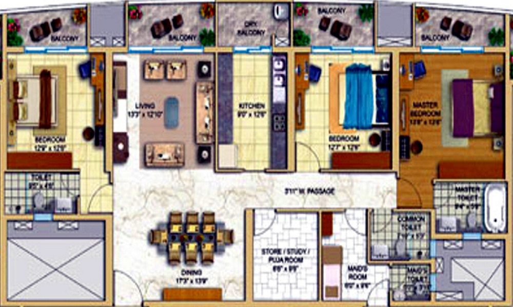 Tata Tritvam Floor Plan