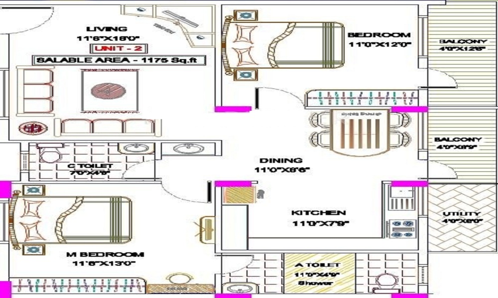 Alisha SLV Residency Floor Plan