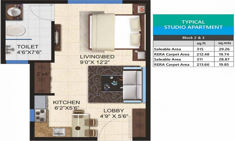 Pashmina Lagoon Residences Floor Plan