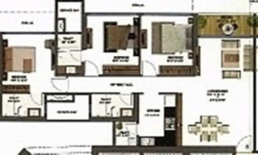 3 BHK+3T Flat for Sale in Kandivali East, Mumbai