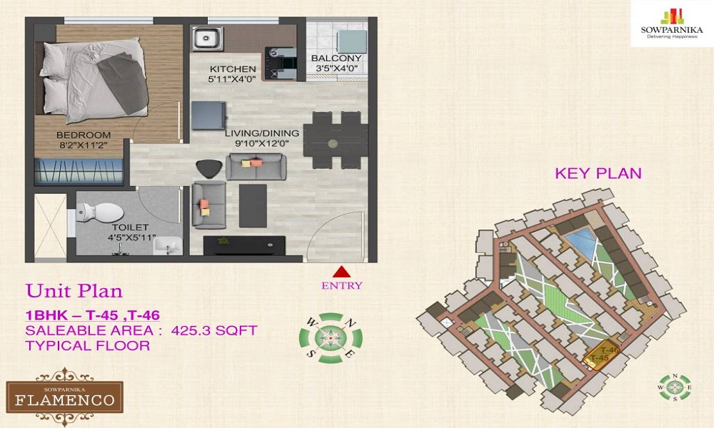 Sowparnika Flamenco Floor Plan