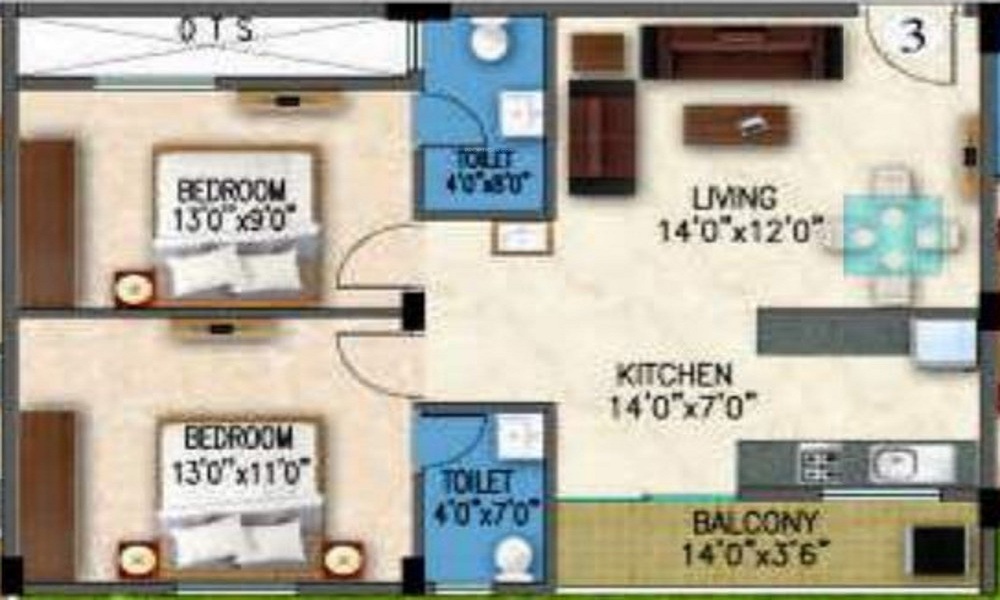 Gunina Mellow Floor Plan