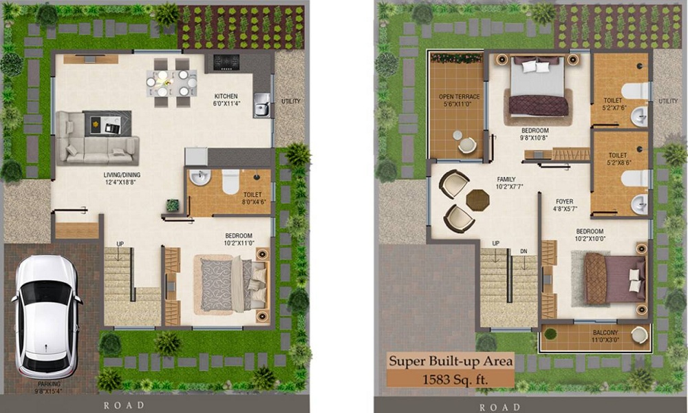 Pride Green Meadows Villas Floor Plan