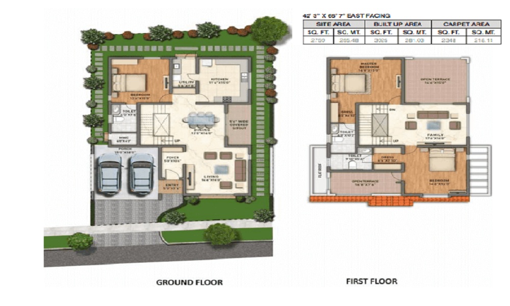 Adarsh Wisteria Floor Plan