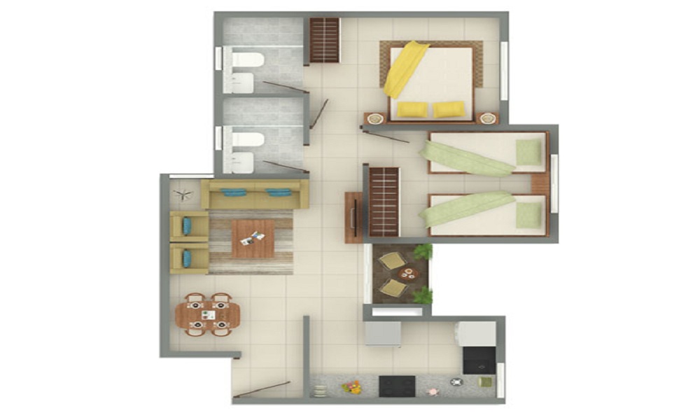 Shriram 107 SouthEast Floor Plan