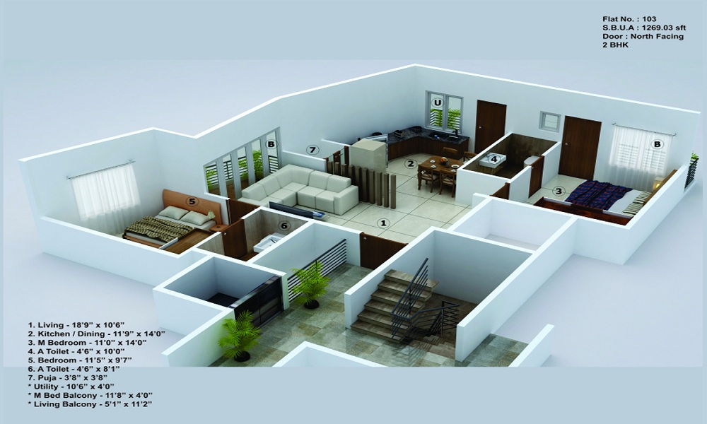 Shakthi Kuteera Floor Plan