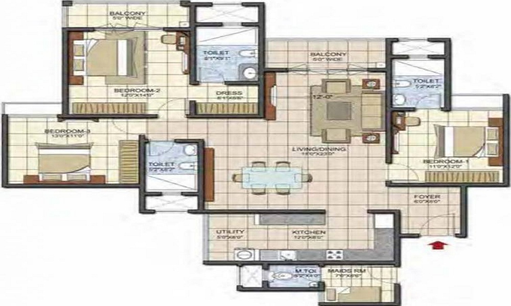 Prestige Song Of The South Phase 2 Floor Plan