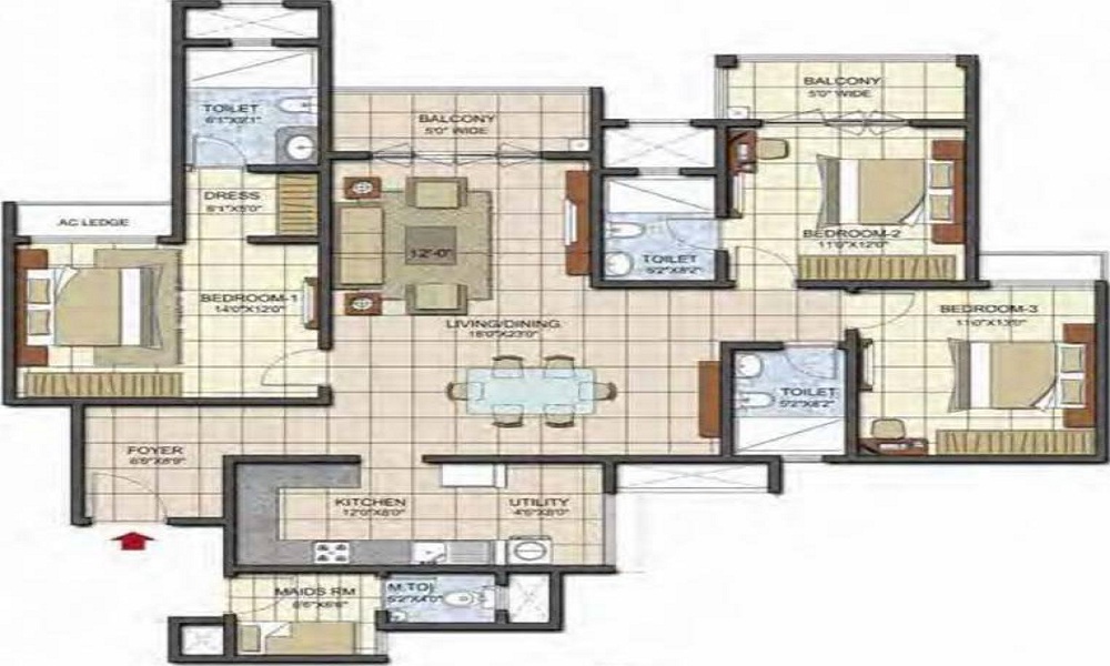 Prestige Song Of The South Phase 2 Floor Plan