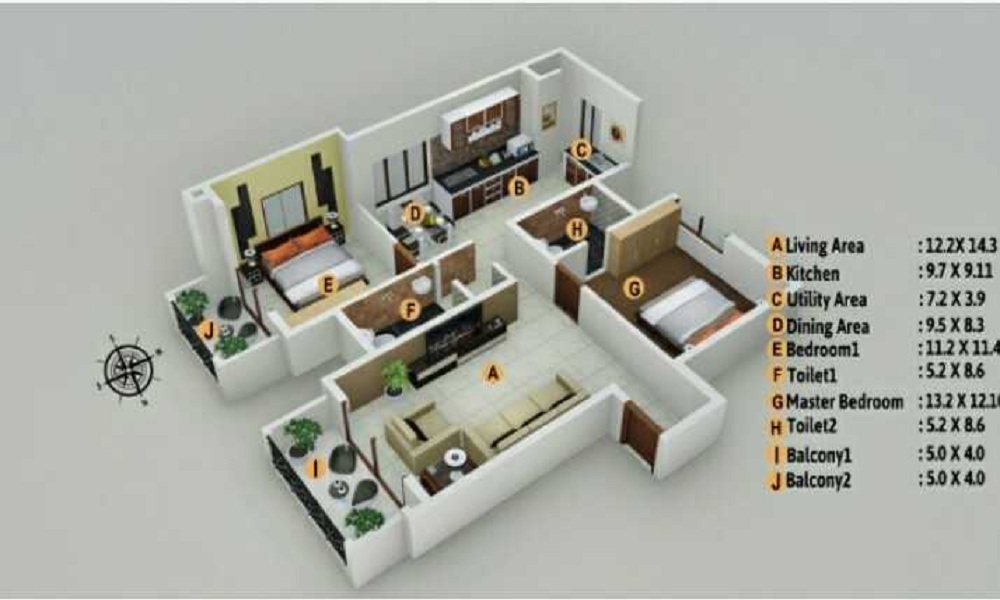 Elegant Whispering Winds Floor Plan