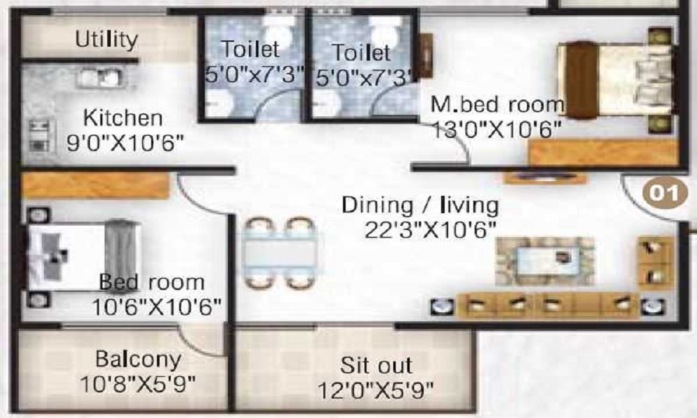 Atco Sapphire Floor Plan