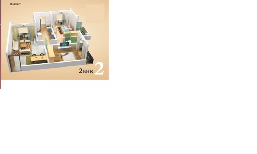 1 BHK+1T 551/sqft-saleable Sqft Apartment For Sale In S B Shobha Residency In Tathawade Floor Plan