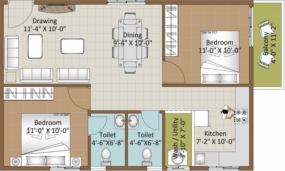 Cansa Dhaiya Floor Plan